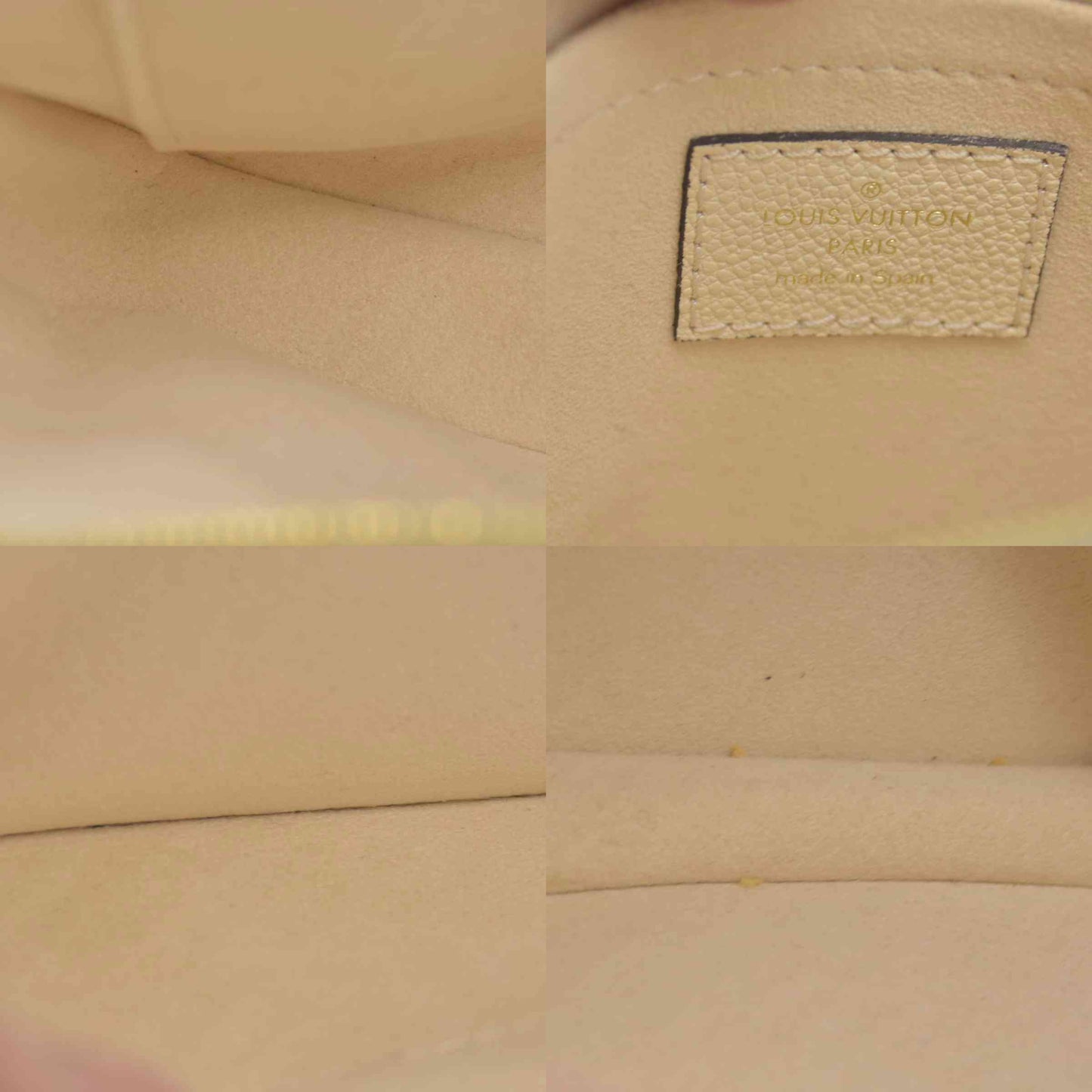 $3100 Louis Vuitton Monogram Giant Multi Pochette Accessoires Empreinte Cream
