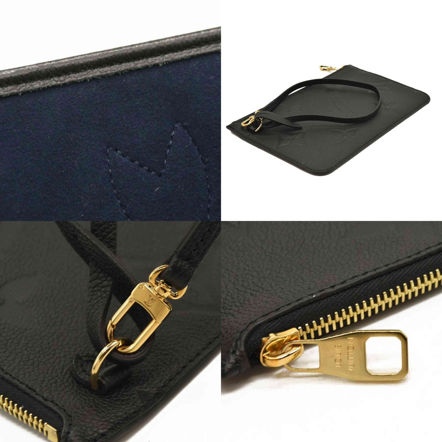 LOUIS VUITTON Empreinte Monogram Giant Neverfull MM Black