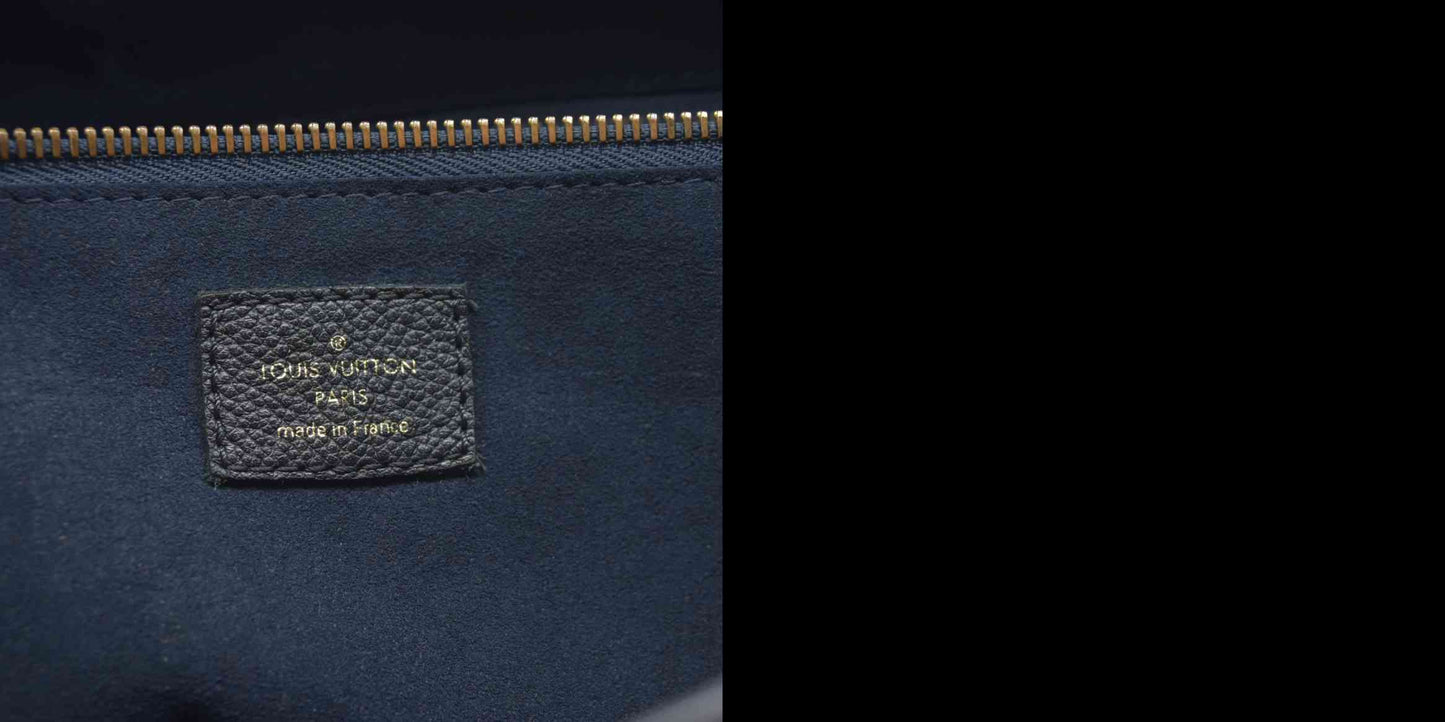 $2940 Louis Vuitton LV Monogram Neverfull  MM Empreinte Black Tote
