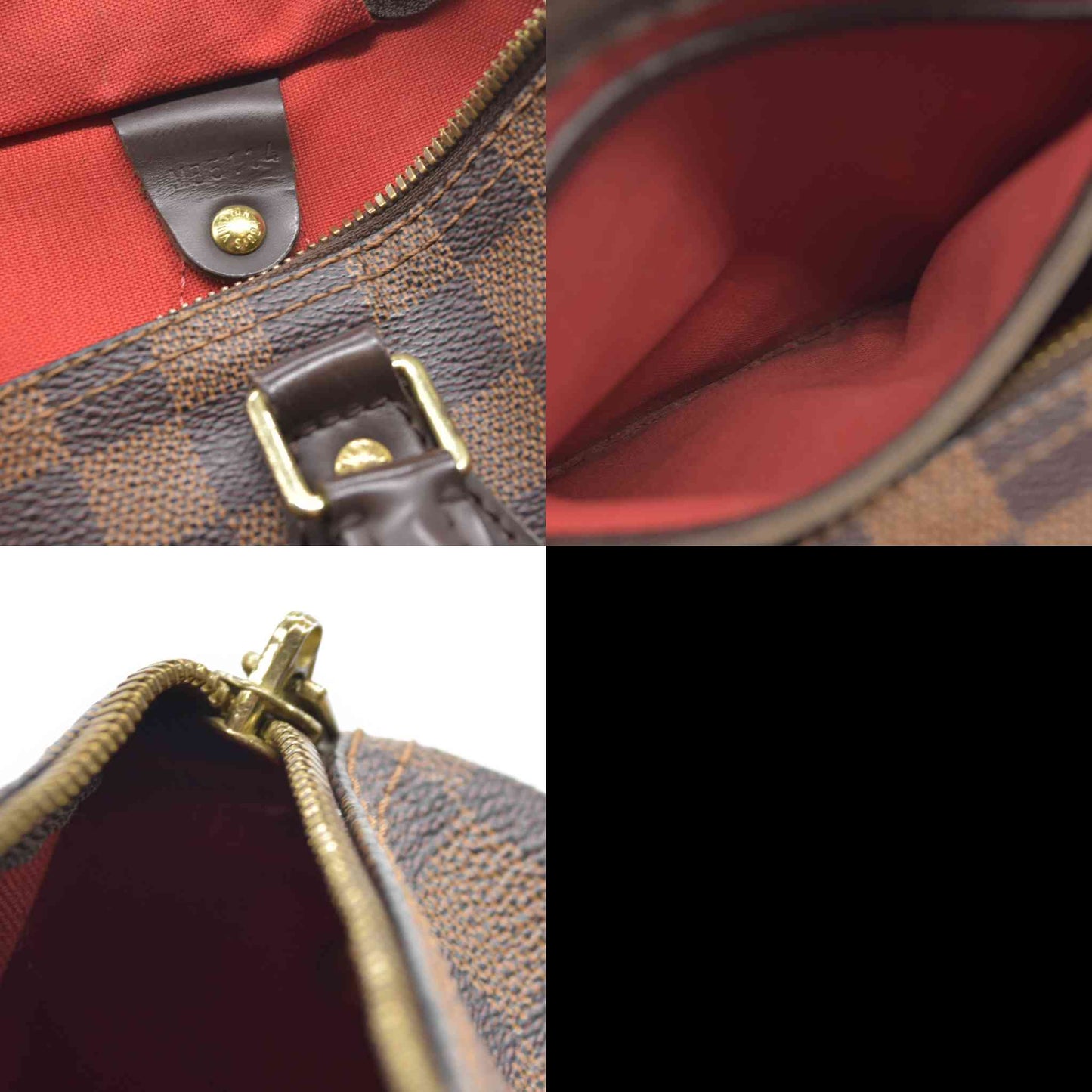 $1980 Louis Vuitton  Damier Ebene Speedy Bandouliere 30 2014 MB5114