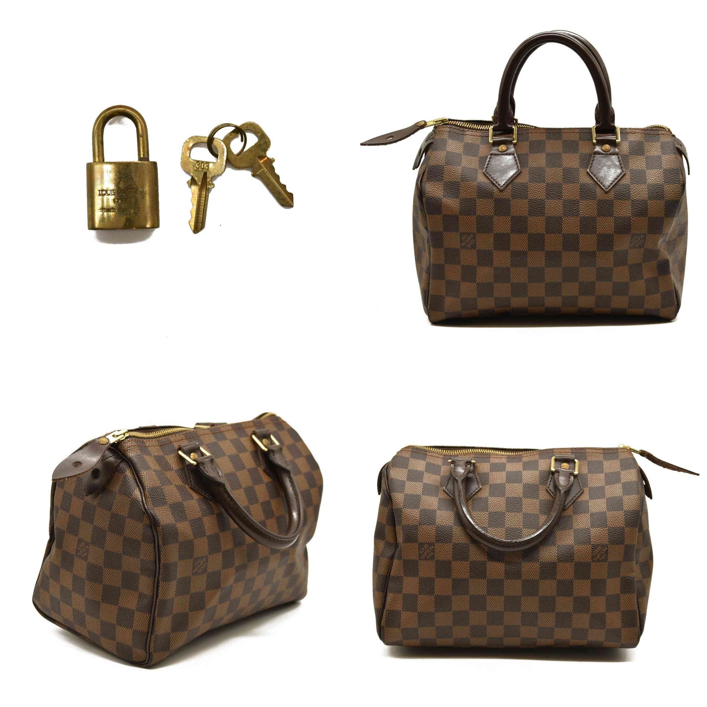 Louis Vuitton  Damier Ebene Speedy 25 SP0038