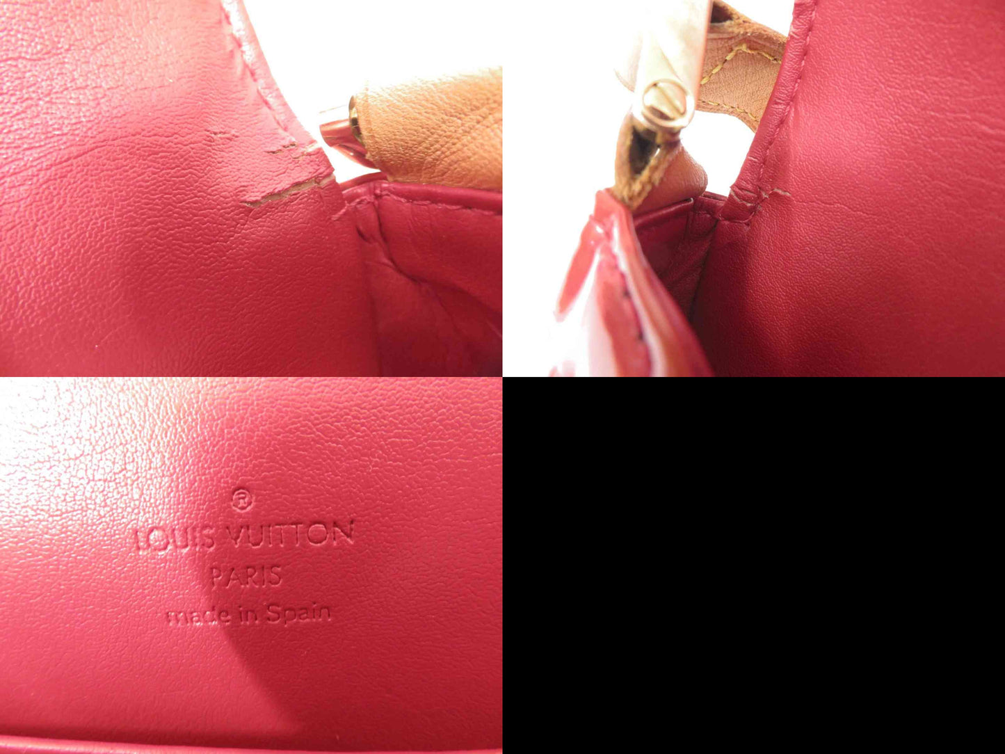 $920 2001 Louis Vuitton Monogram Vernis Thompson Shoulder Bag CA0011