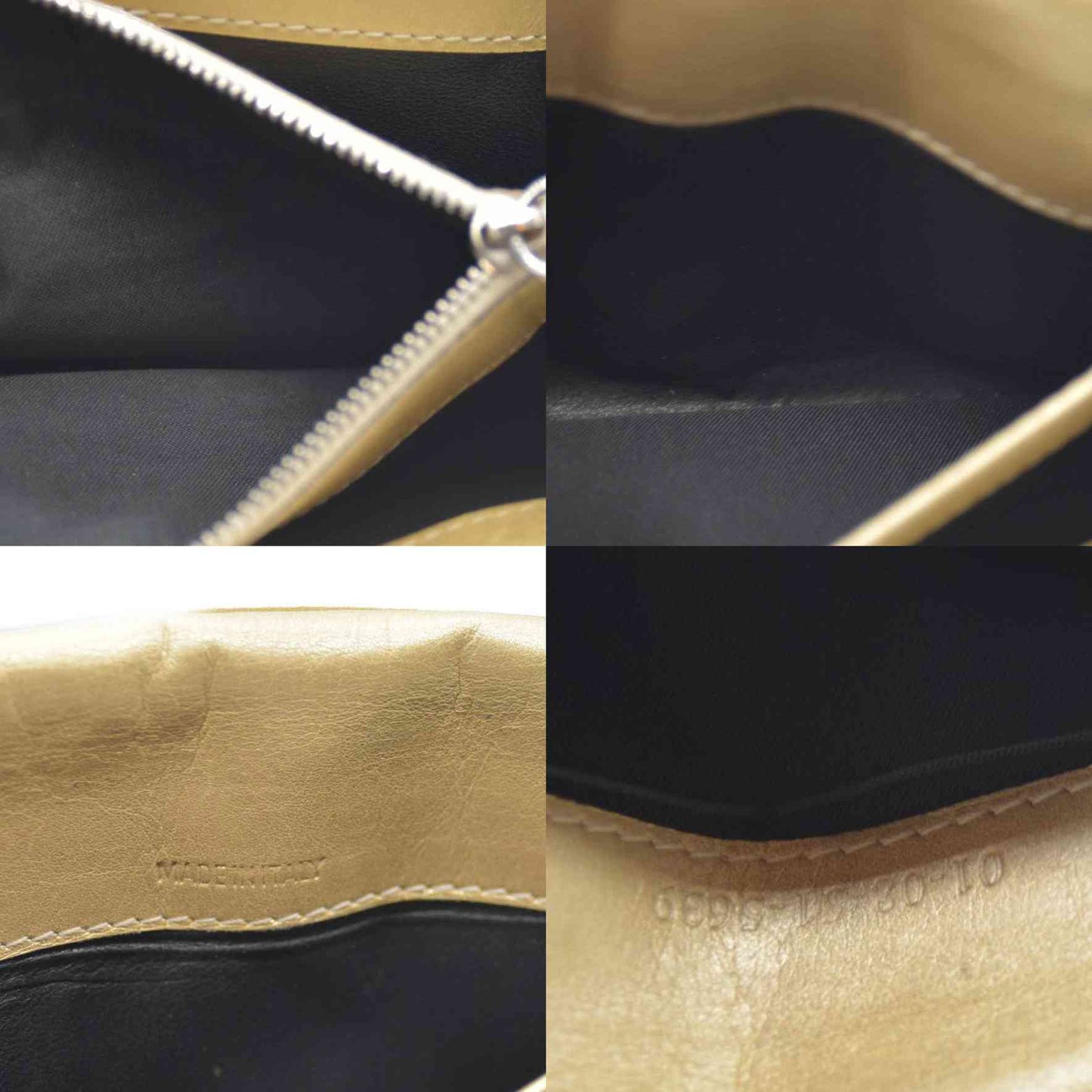 Chloe Paddington Leather Long Bifold Wallet Gold