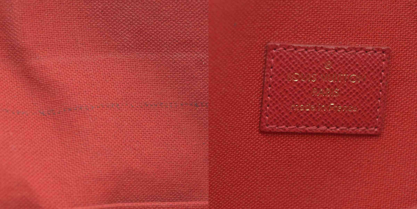 $1580 2018 Louis Vuitton Damier Ebene Pochette Felicie Chain Wallet MI1128