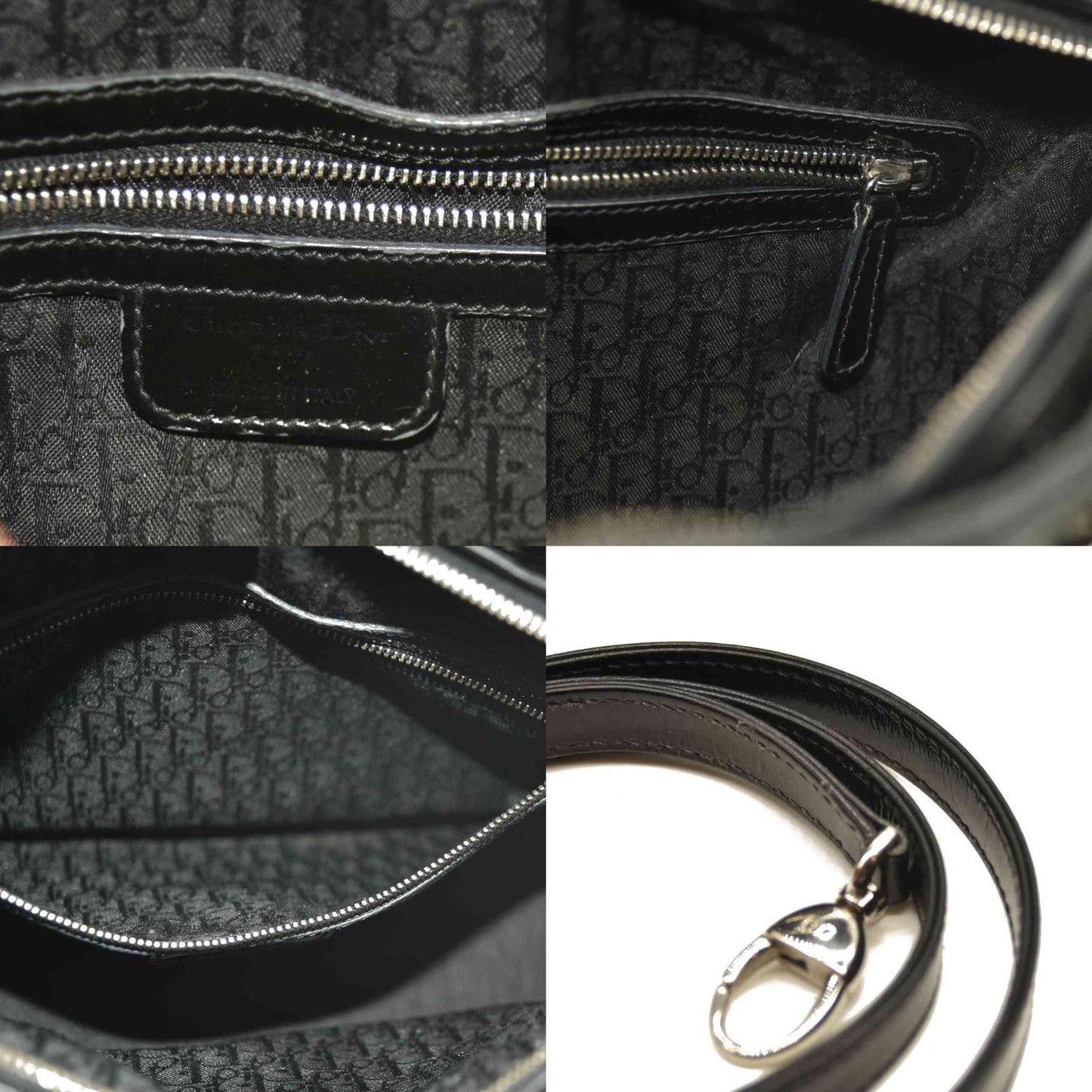 Christian Dior  Patent Cannage Large Lady Dior Black