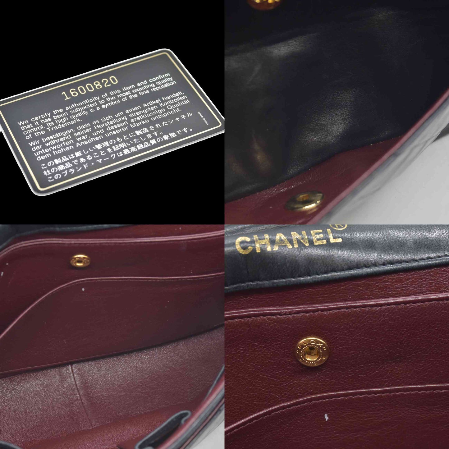 $11700 Chanel Vintage Black Lambskin Single Flap Bag - Jumbo 30cm