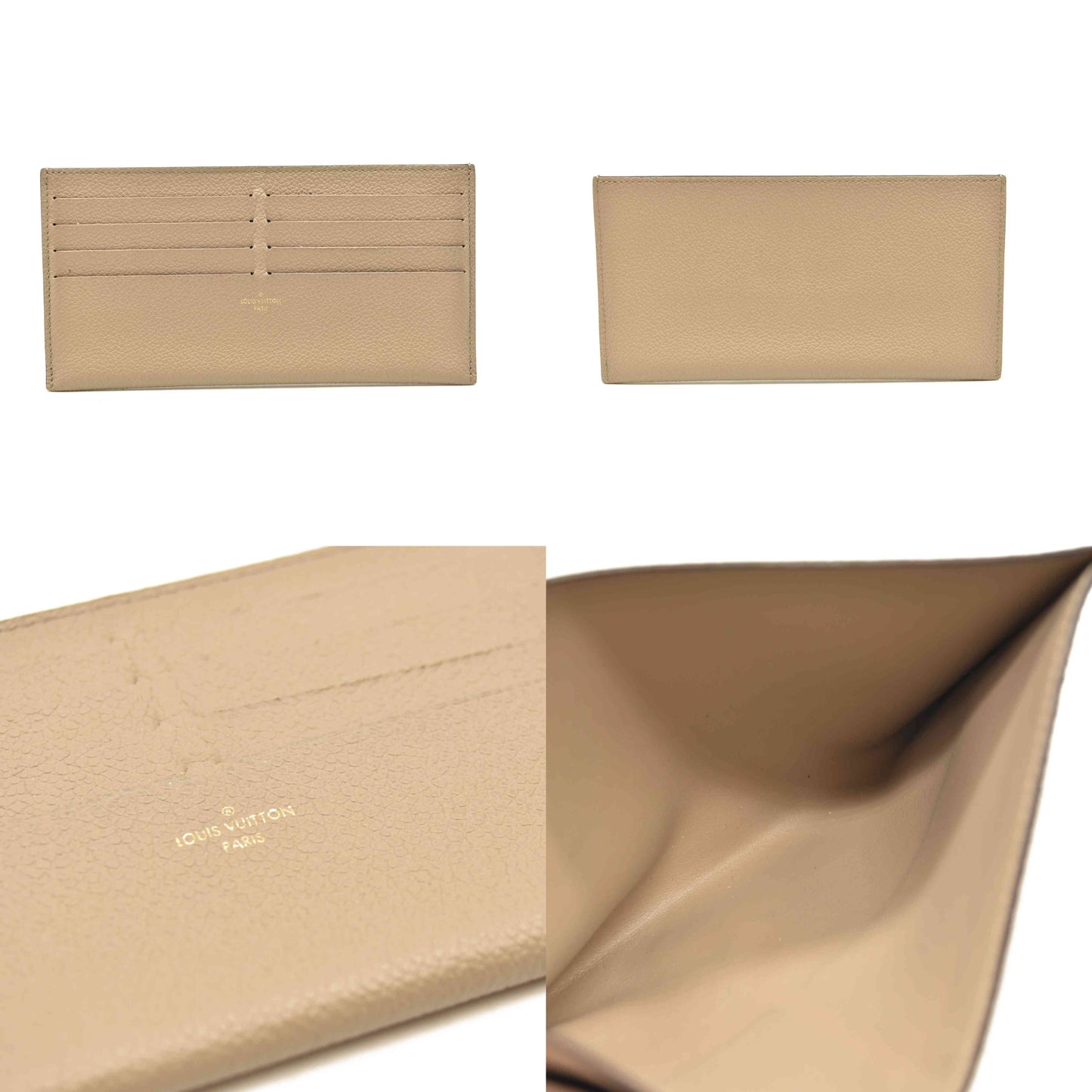 Louis Vuitton  Empreinte Monogram Giant Felicie Pochette Tourterelle Creme FY5200