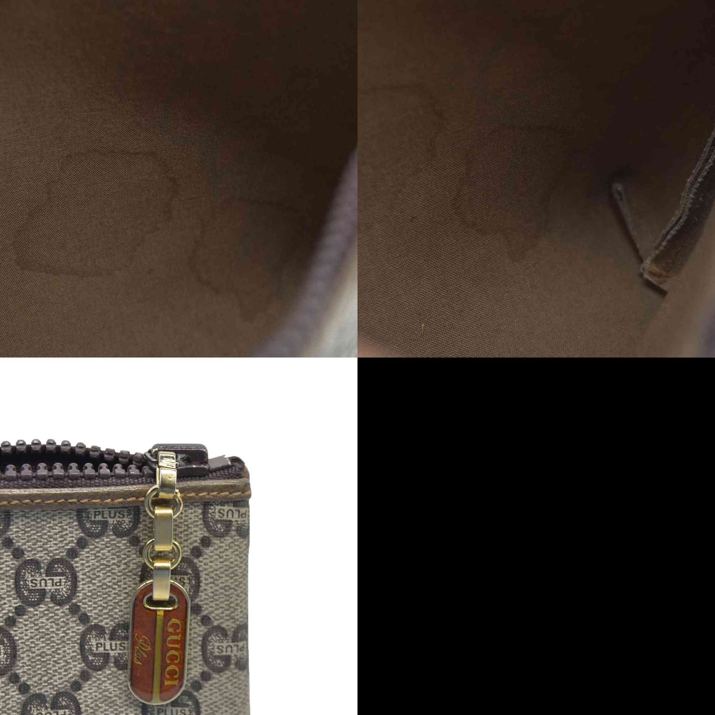Gucci GG Gucci Plus PVC Leather Pouch Clutch Bag