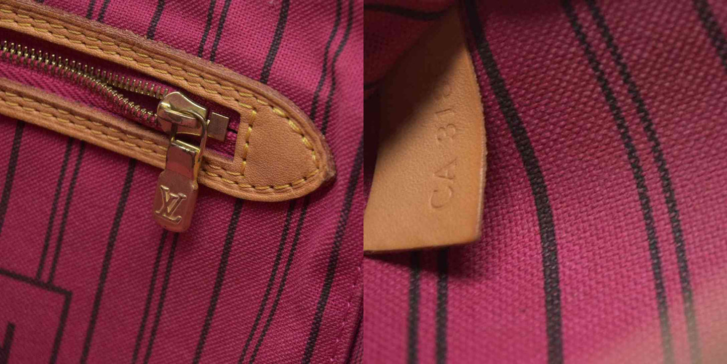 AUCTION $2170 Louis Vuitton Monogram Neo Neverfull MM Pivoine CA3186