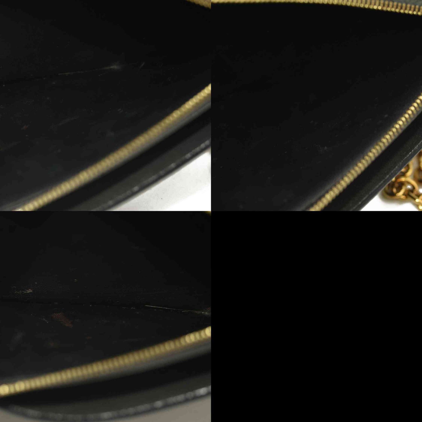 Louis Vuitton  Damier Ebene Vavin Chain Wallet Black