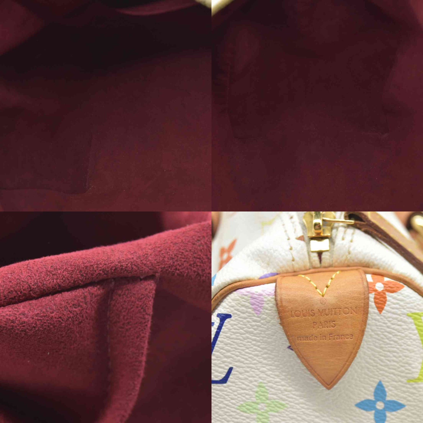 AUCTION $3150 Louis Vuitton  Monogram Muakami Speedy 30 White