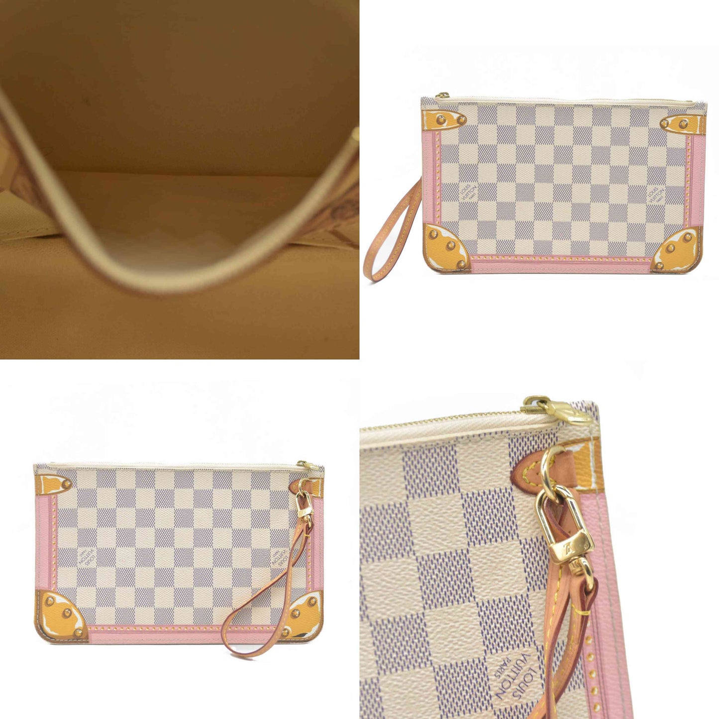 $2170 Louis Vuitton  Damier Azur Summer Trunks Neo Neverfull MM GI0168