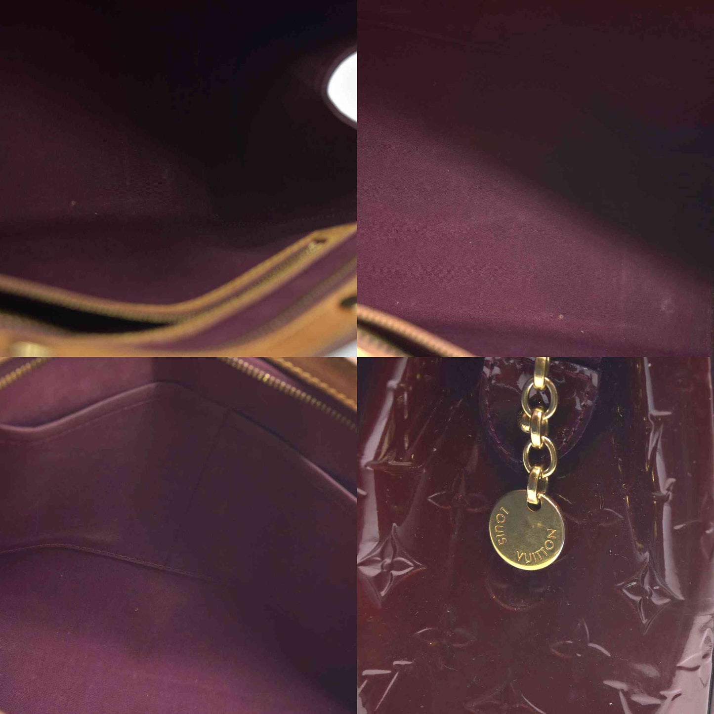 AUCTION $2730 Louis Vuitton  Vernis Brea MM Rouge Fauviste