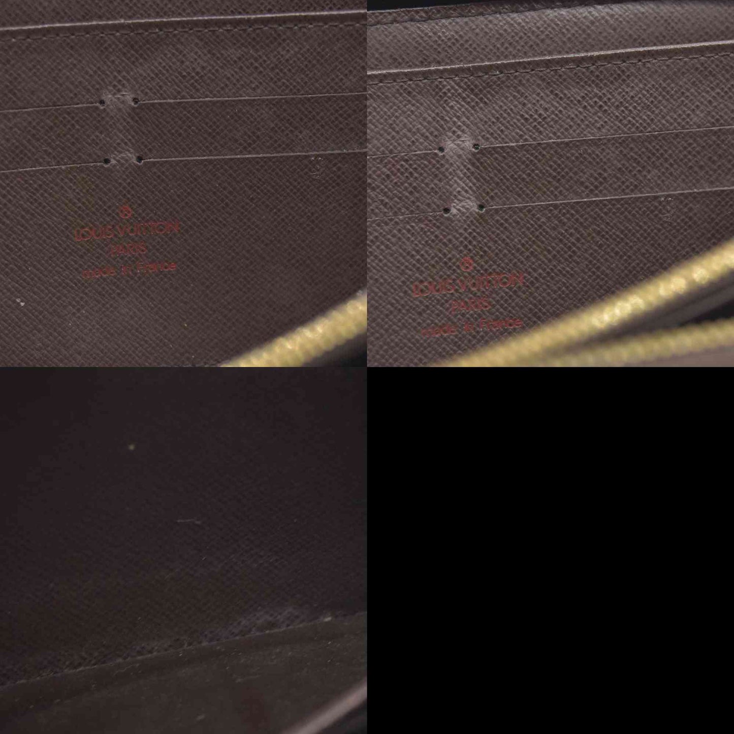 LOUIS VUITTON Damier Ebene Zippy Wallet Long Wallet VI1026