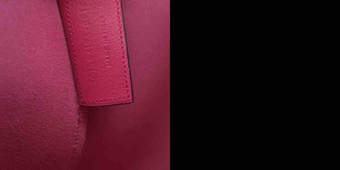 $1550 Saint Laurent Calfskin Large Shopping Tote Pink