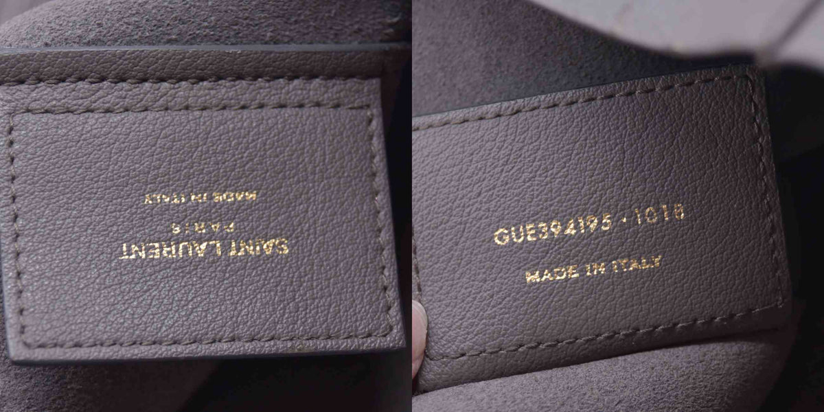 $1650 2018 SAINT LAURENT Calfskin Shopping East West YSL Tote Grey