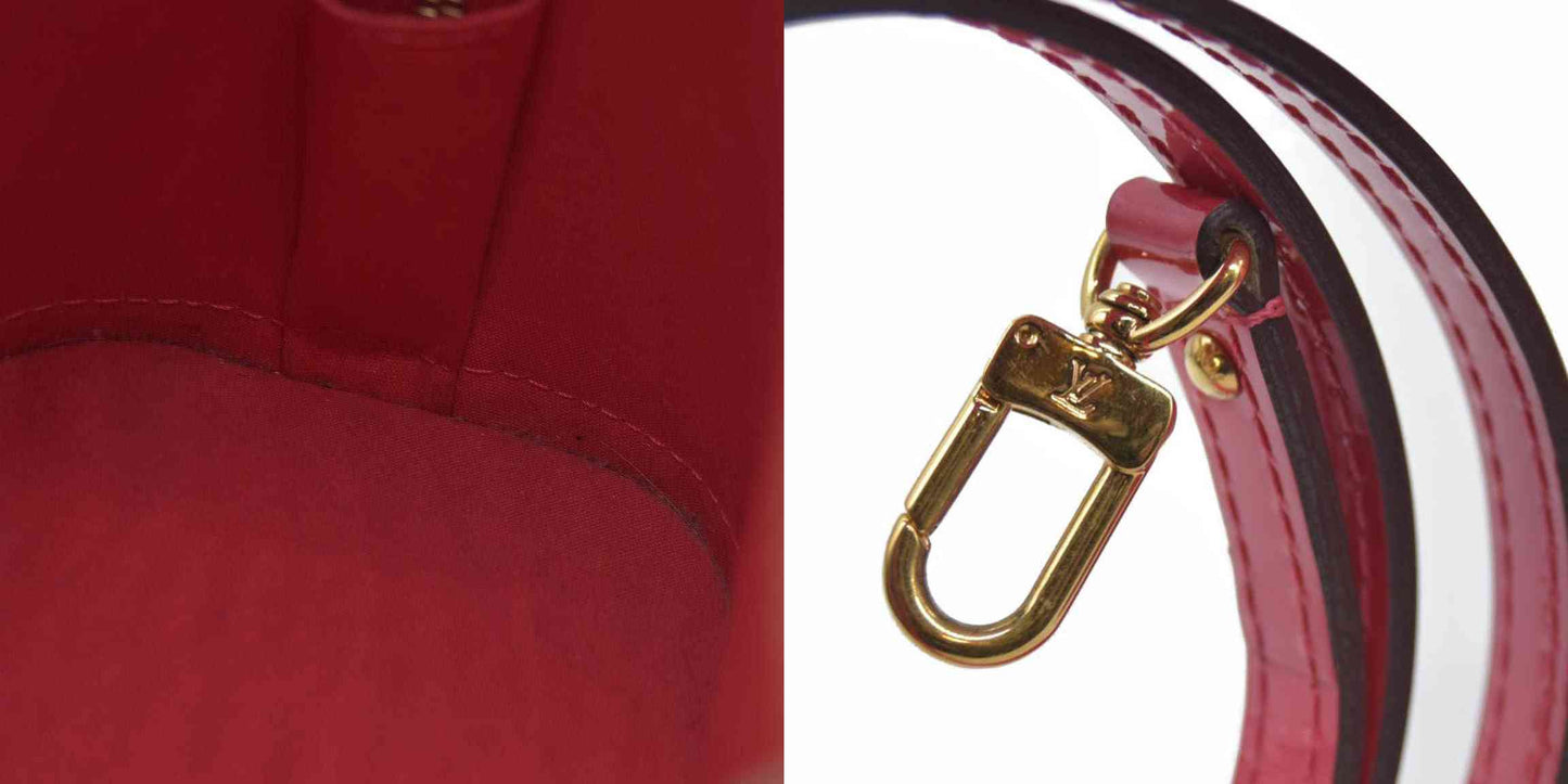 $2800 Louis Vuitton  Vernis Alma BB Hot Pink