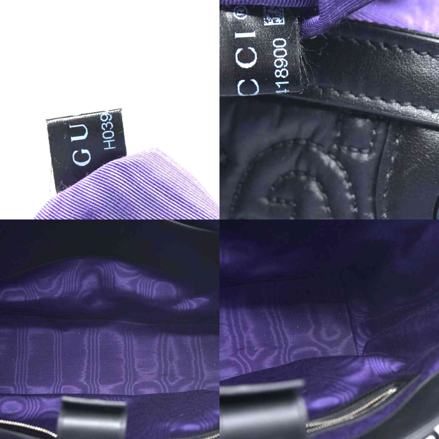 $2750 Gucci  Calfskin GG Matelasse Medium Ophidia Shopping Tote Black