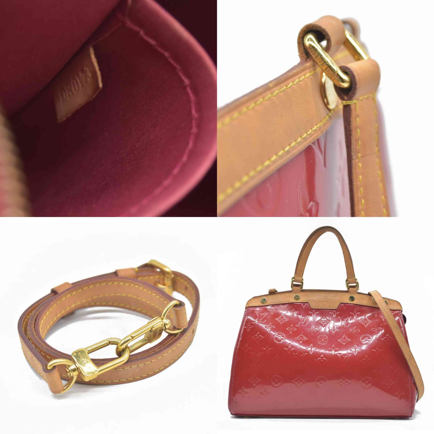 AUCTION $2730 Louis Vuitton  Vernis Brea PM Pomme D'Amour