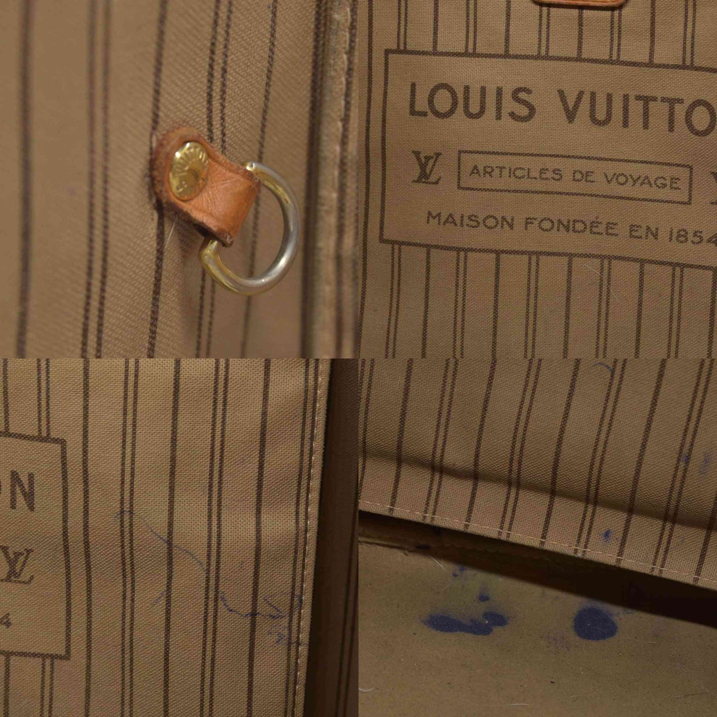 $2240 2015 Louis Vuitton Monogram Neverfull GM SD2125