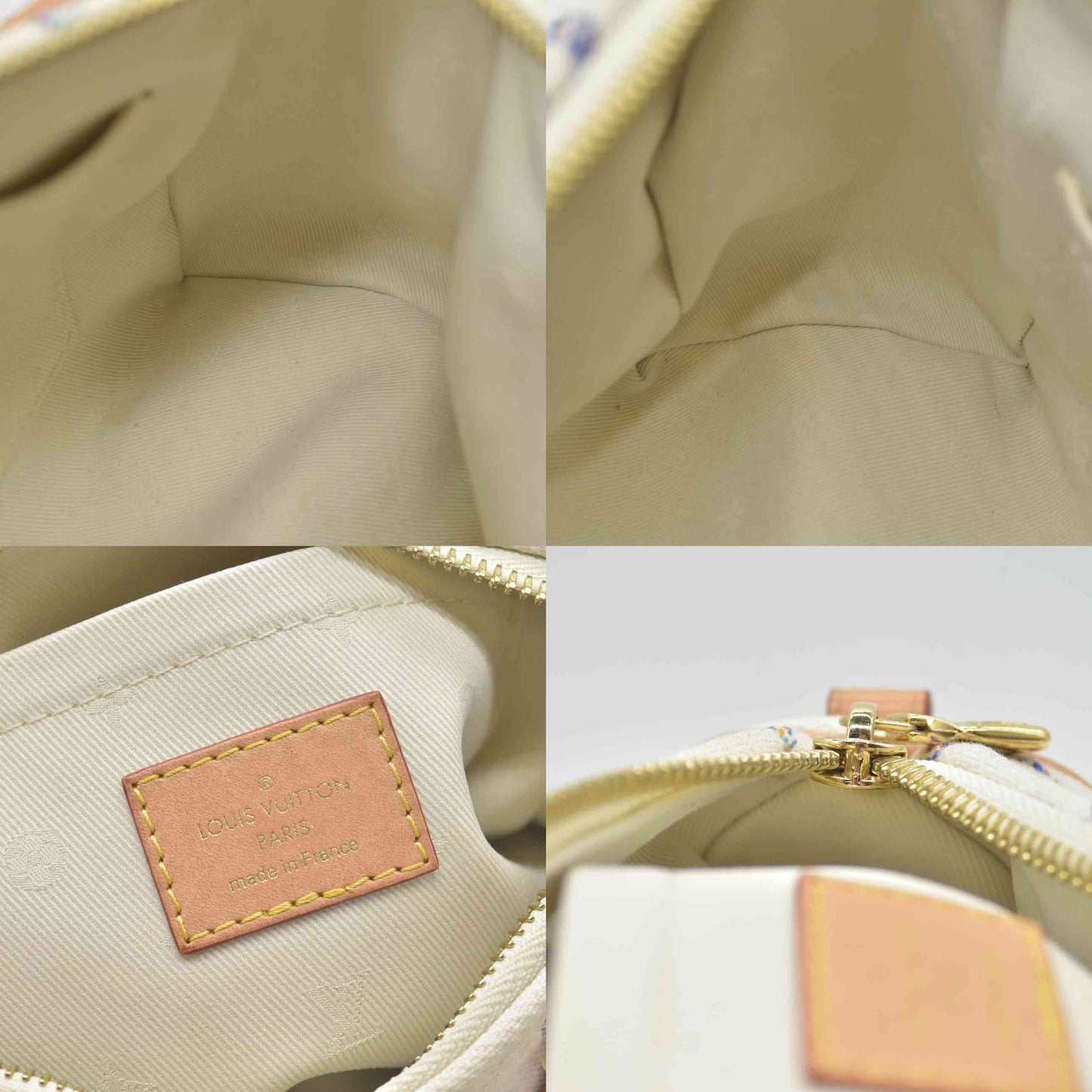 $2570 Louis Vuitton RFID Monogram Jacquard Fabric Speedy Bandouliere 20 Multicolor Beige