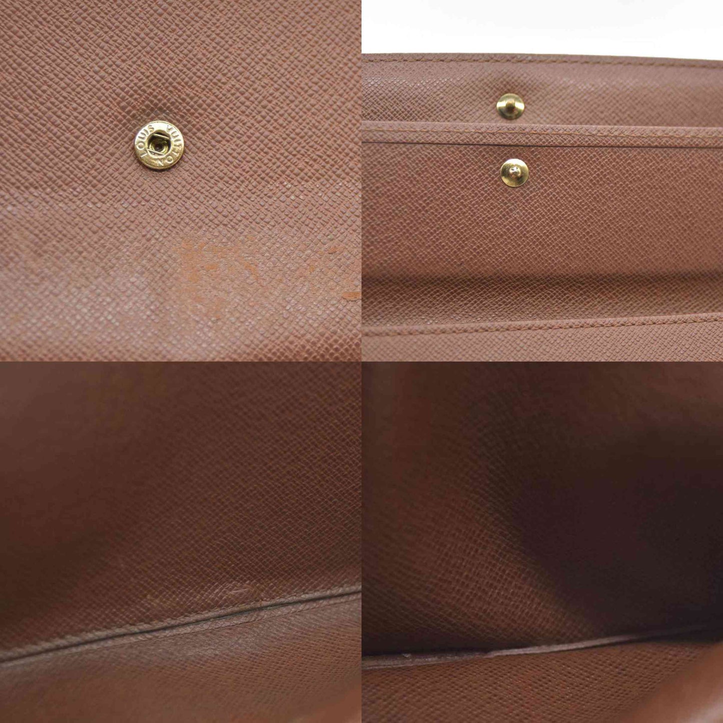 Louis Vuitton Monogram Porte Tresor International Trifold Long Wallet MB1023