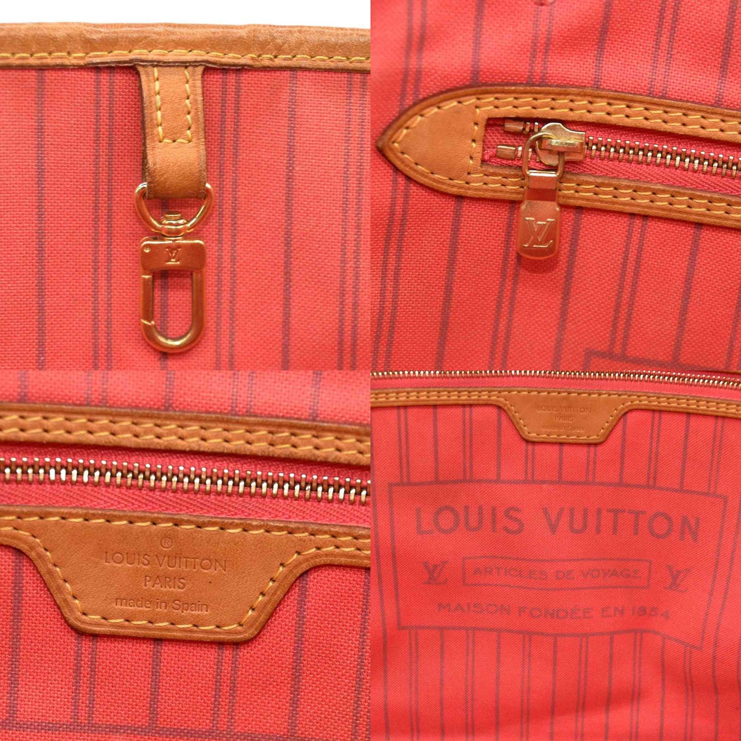 LOUIS VUITTON Monogram V Neverfull MM Grenade