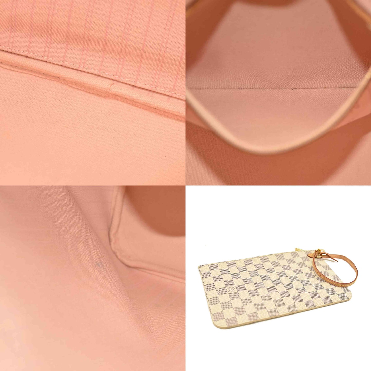 Louis Vuitton  Damier Azur Neo Neverfull MM Rose Ballerine RFID