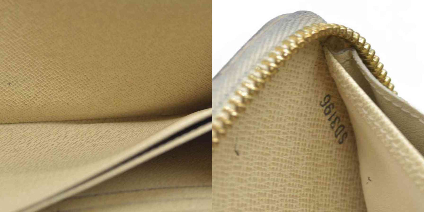 $895 Louis Vuitton  Damier Azur Zippy Wallet SD3196