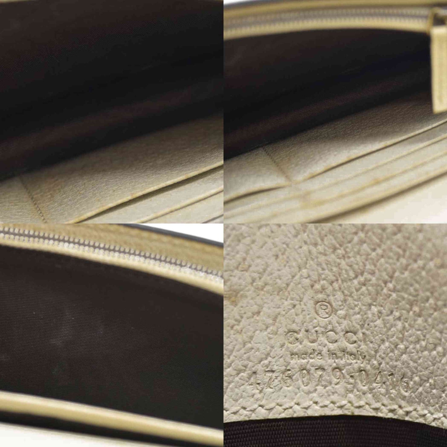 Gucci  GG Supreme Monogram Web Queen Margaret Chain Wallet White