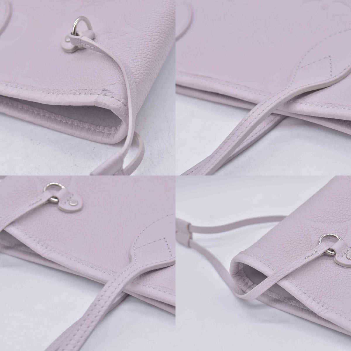 $3050 Louis Vuitton Neverfull MM Empreinte Grey Brume RFID