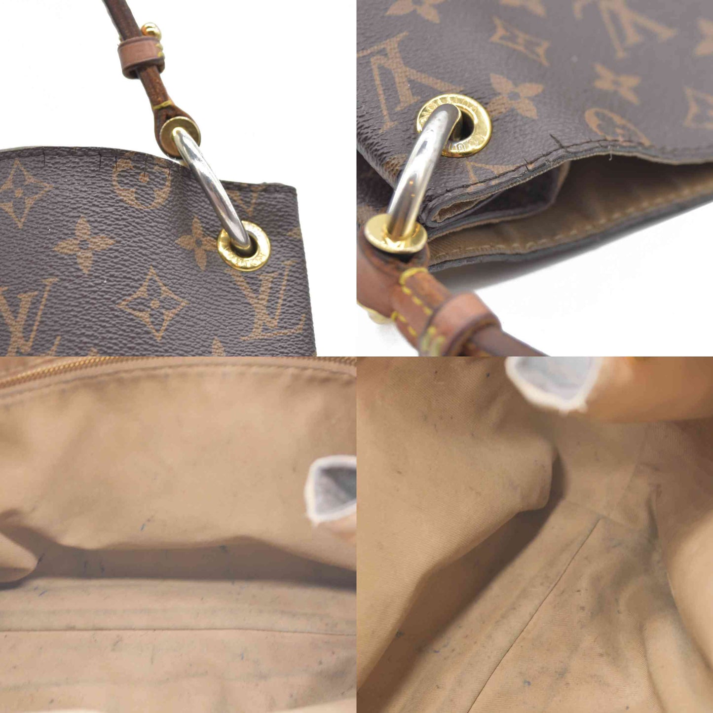 AUCTION $1890 Louis Vuitton  Monogram Graceful PM RFID WELL WORN