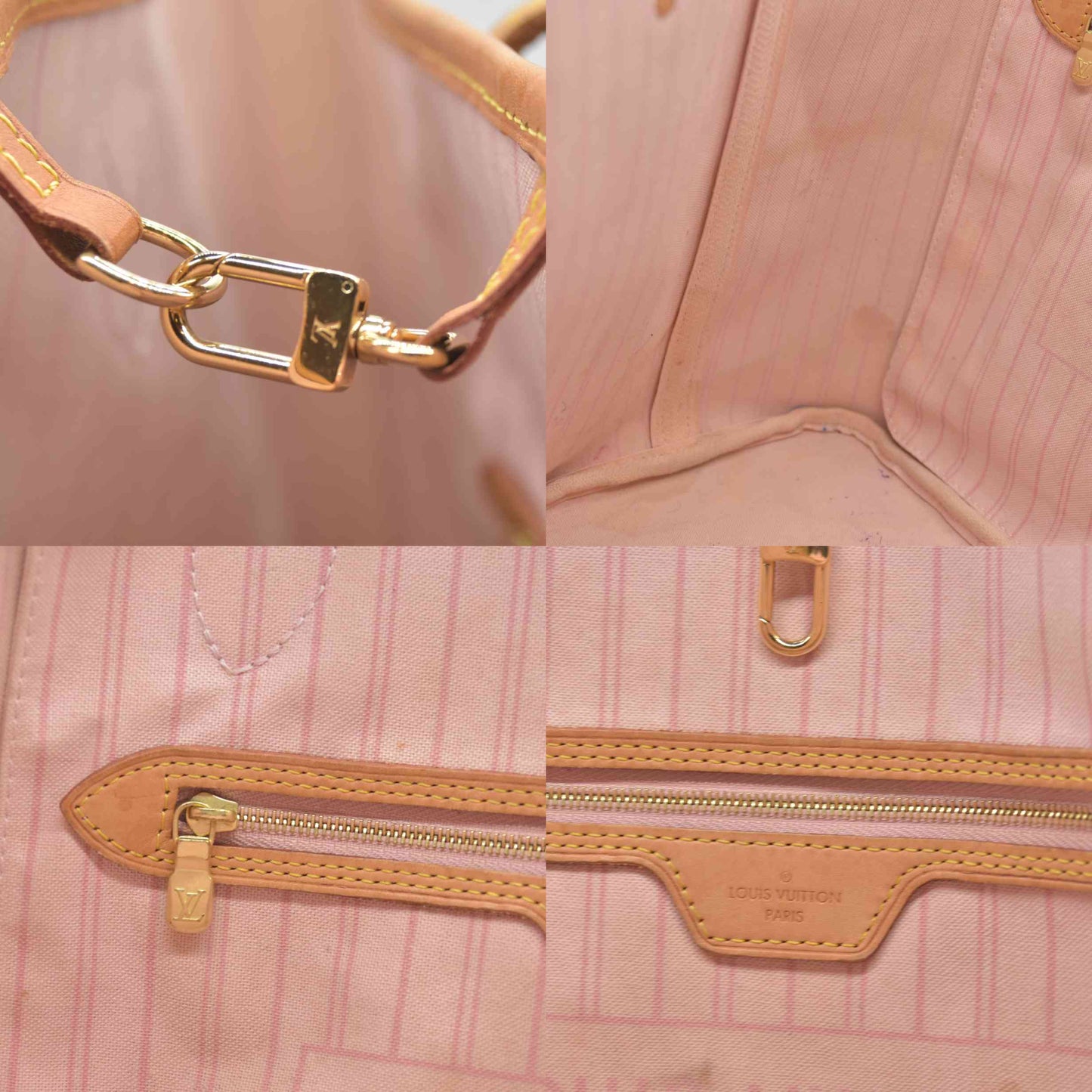 Louis Vuitton  Damier Azur Neverfull MM RFID CONSIGNMENT