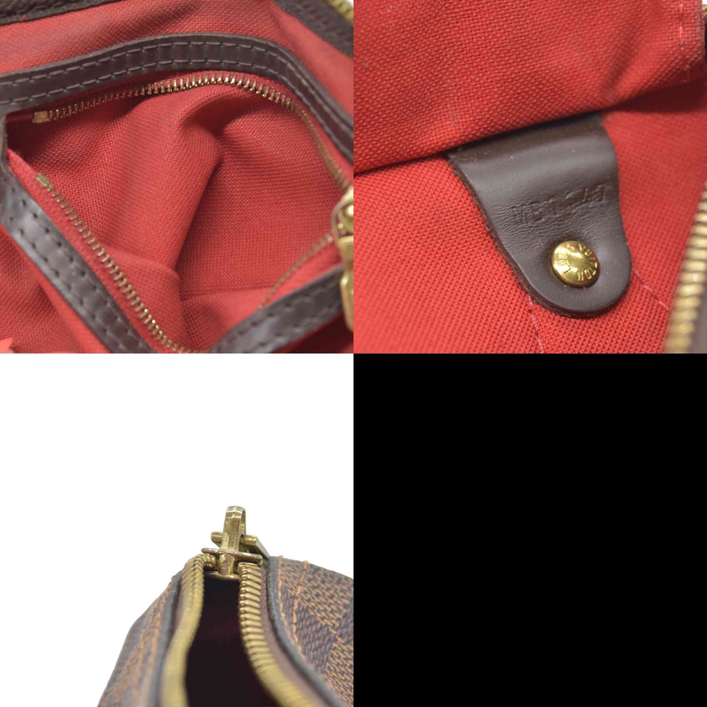 $1940 Louis Vuitton Damier Ebene Speedy Bandouliere 25 MB1147 2017
