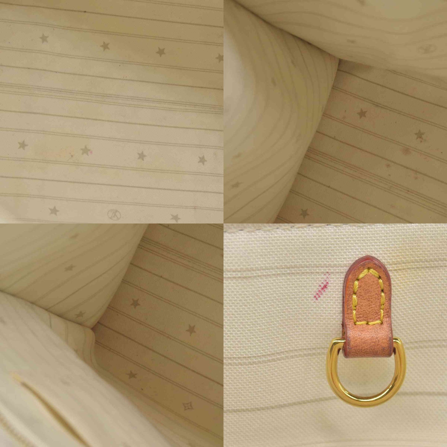 $3650 Louis Vuitton On The Go Miami GM Tote Light Beige Multi Jacquard Monogram Gold Hardware