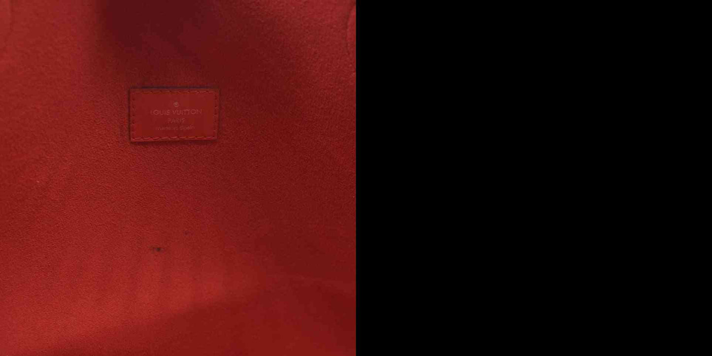 $2640 AUCTION Louis Vuitton  Epi Neverfull MM Coquelicot