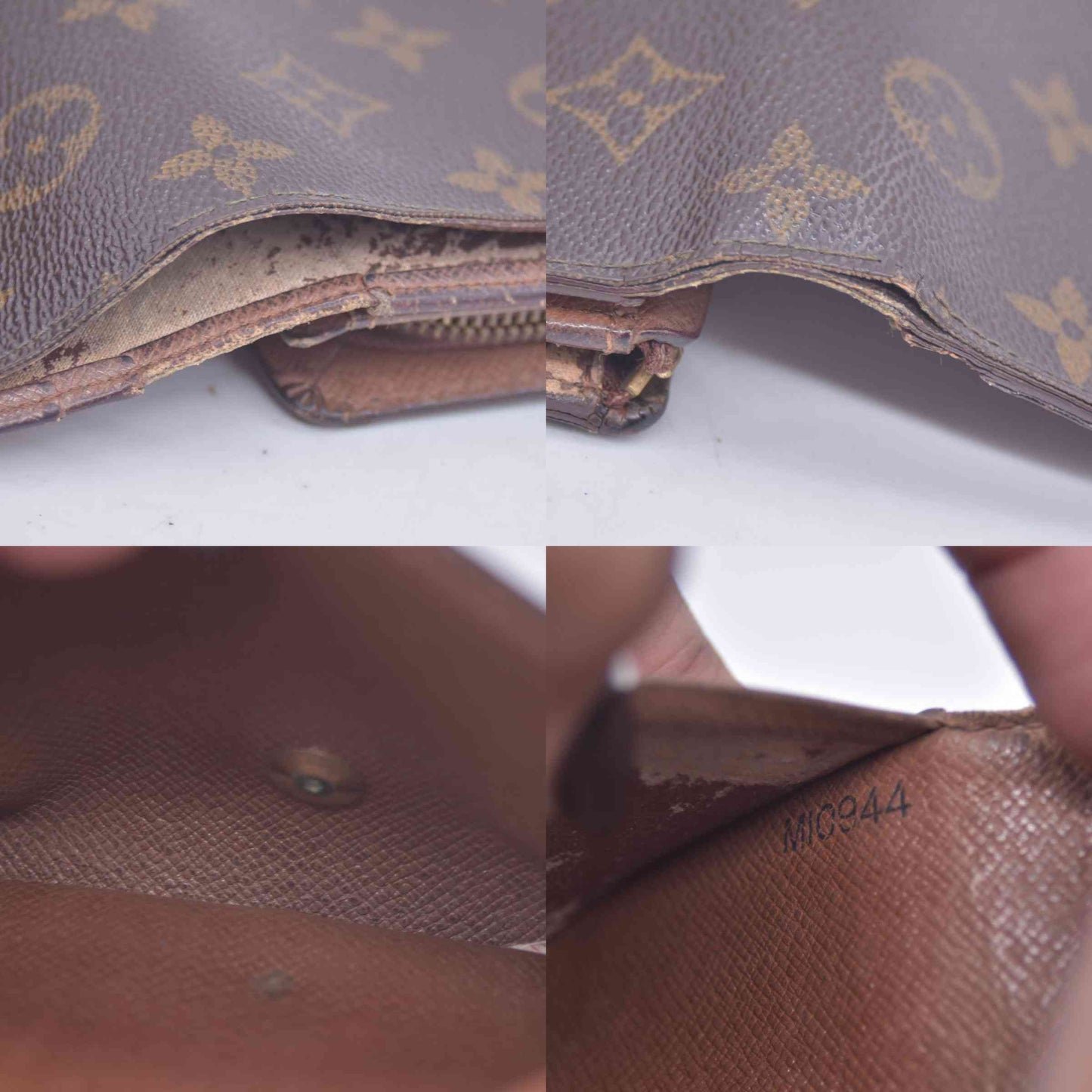 $560 1994 Louis Vuitton Monogram Porte Monnaie Billets Tresor Bifold Wallet MI0944 CONSIGNMENT