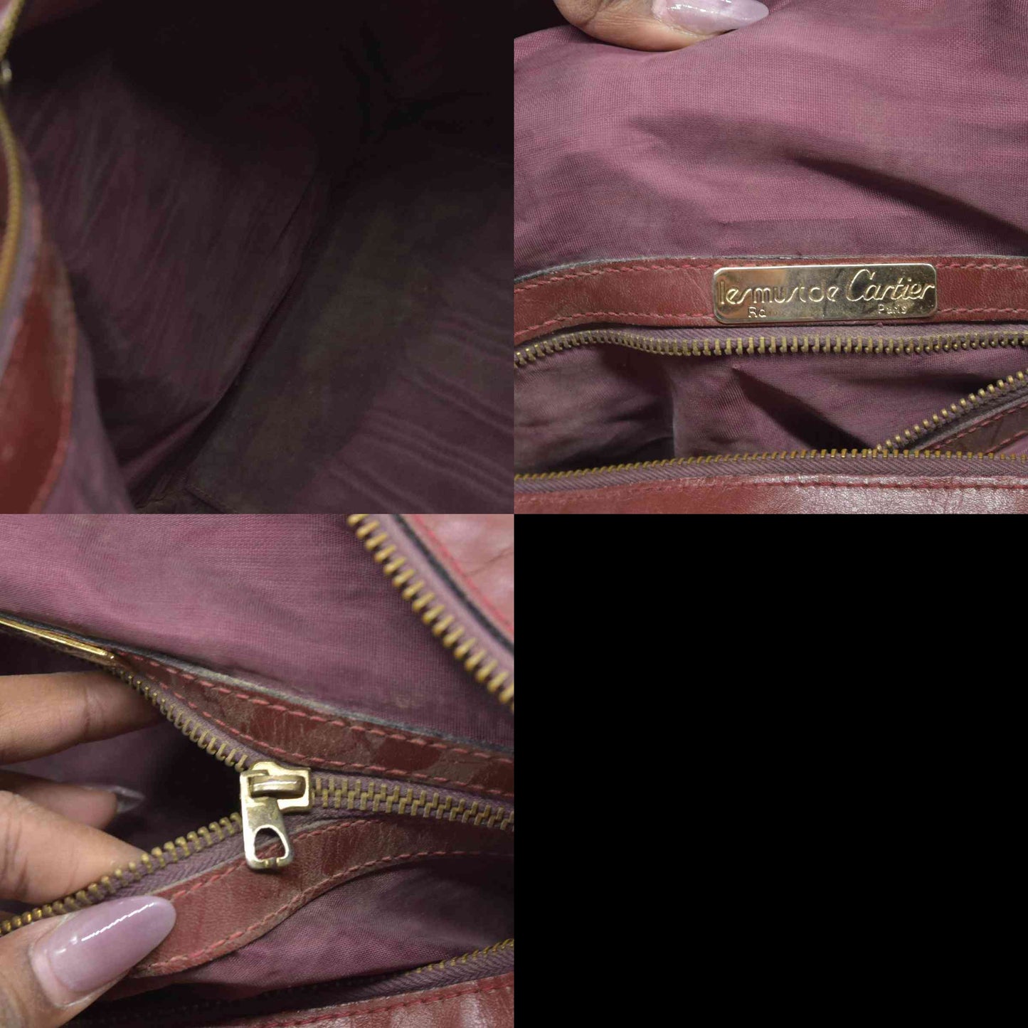 $3800 Cartier Suede Boston Bag Consignment