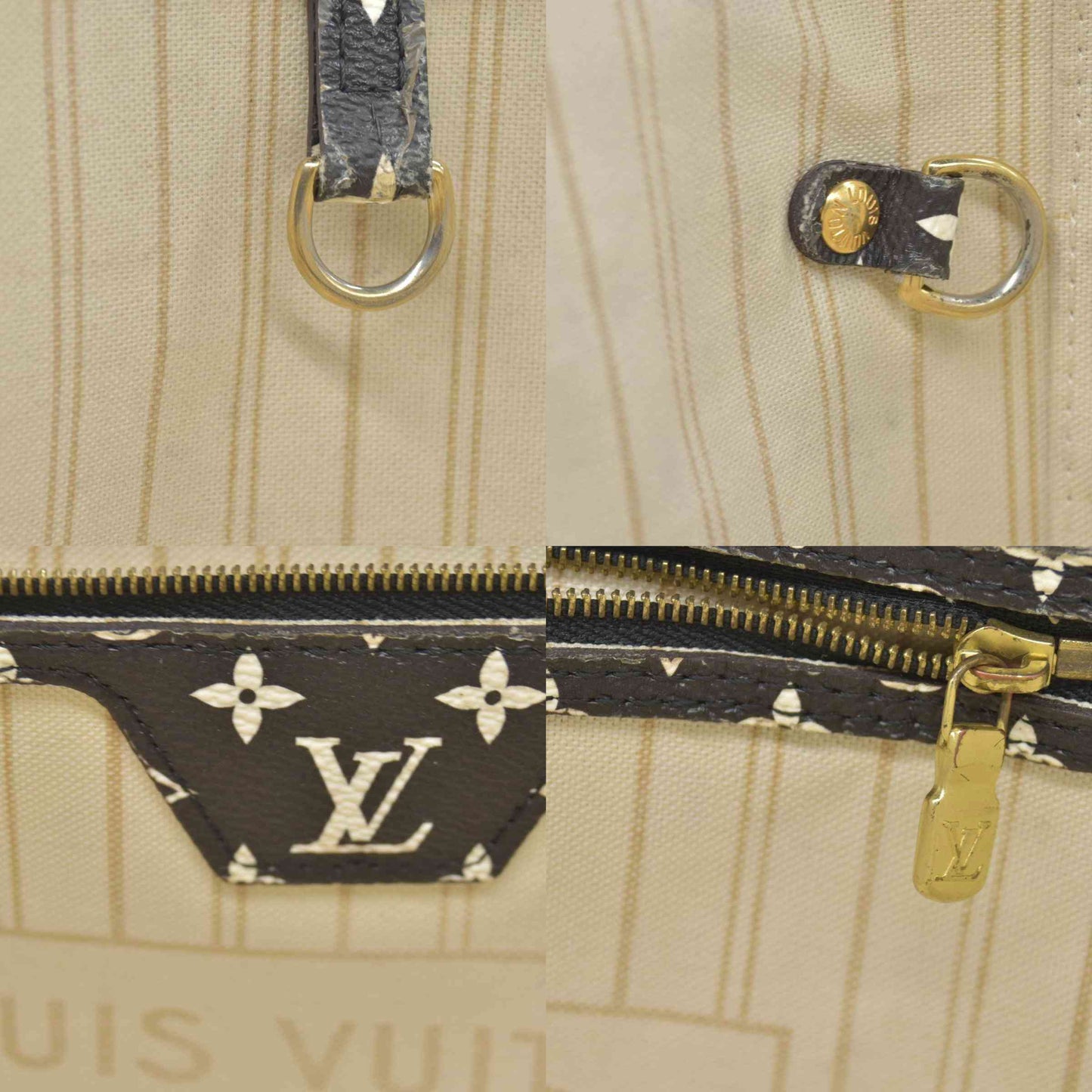 $2490 2019 Louis Vuitton  Monogram Giant Jungle Neverfull MM GI2139