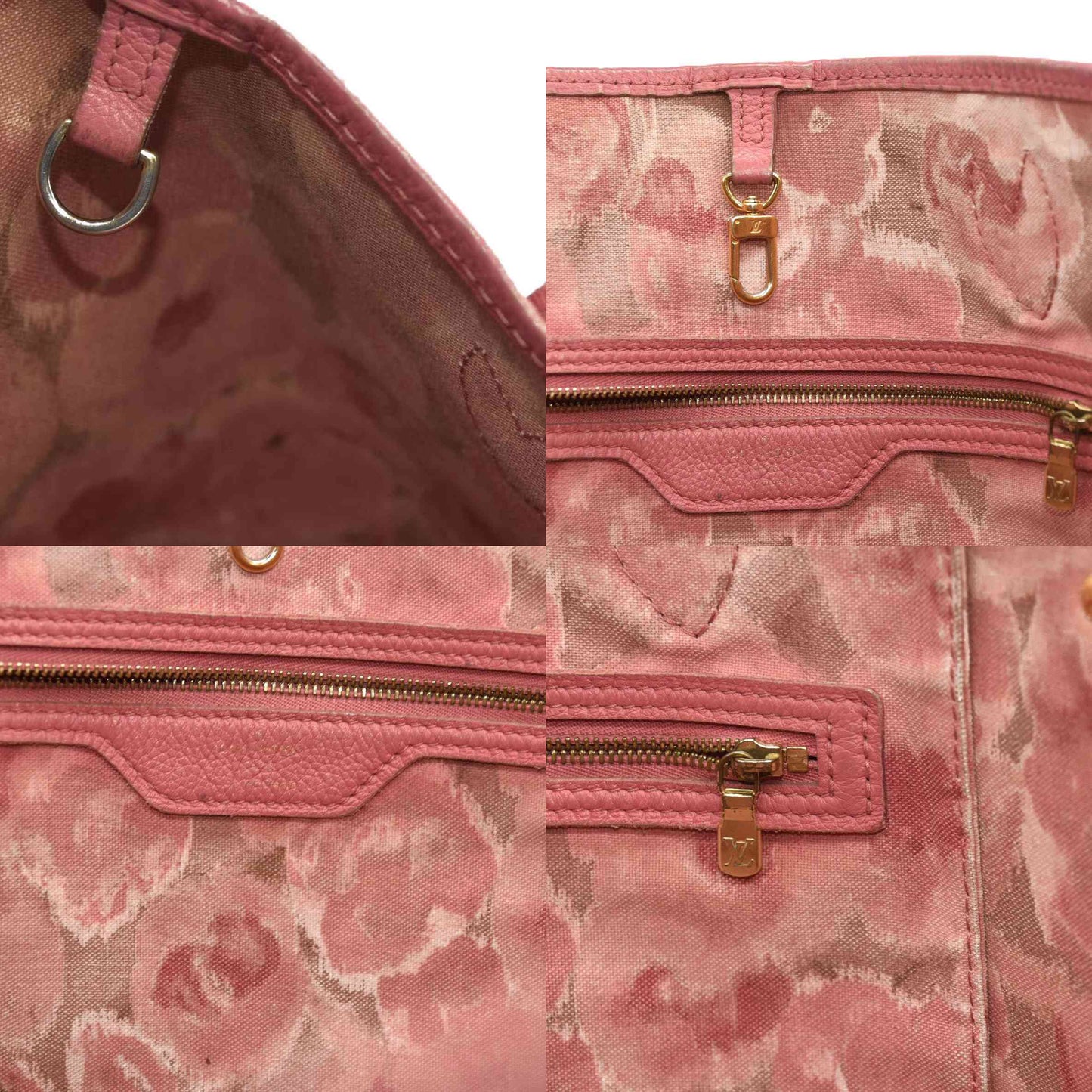 LOUIS VUITTON  Monogram Articles de Voyage Ikat Neverfull GM Rose Velours