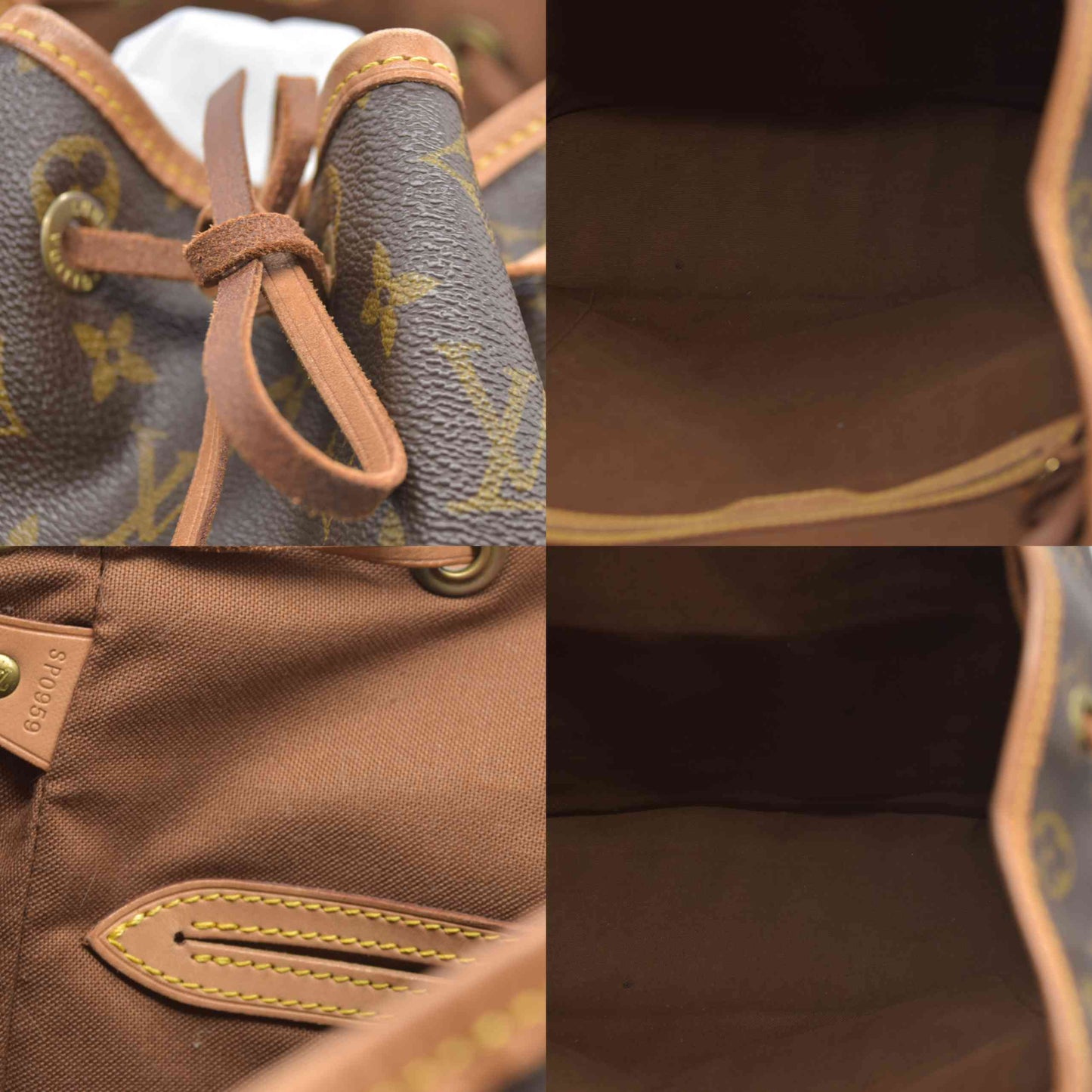 $3100 CONSIGNMENT Louis Vuitton Monogram Montsouris GM Backpack SP0959 1999