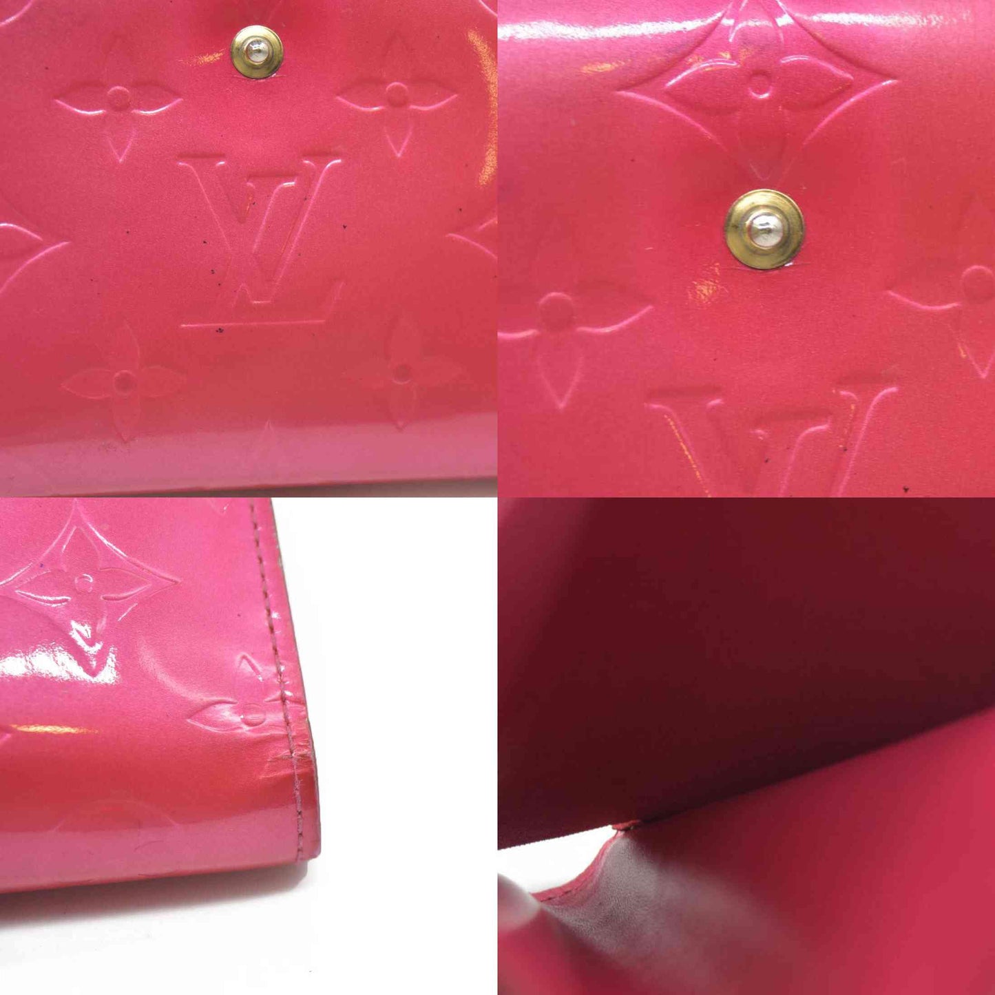 AUCTION $935 Louis Vuitton LV Monogram Vernis Patent Leather French Purse