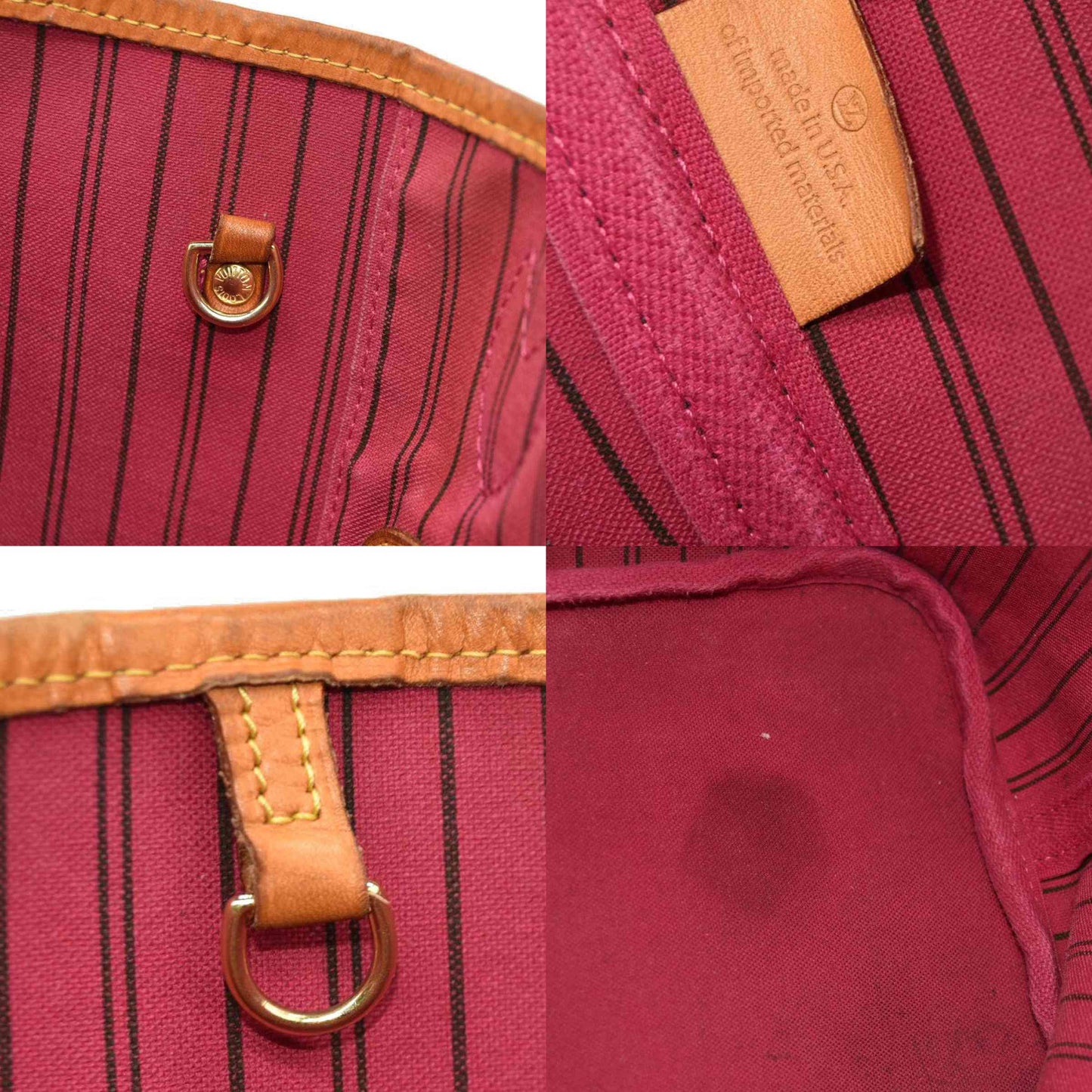 Louis Vuitton  Monogram Neverfull MM Fuchsia SD3136