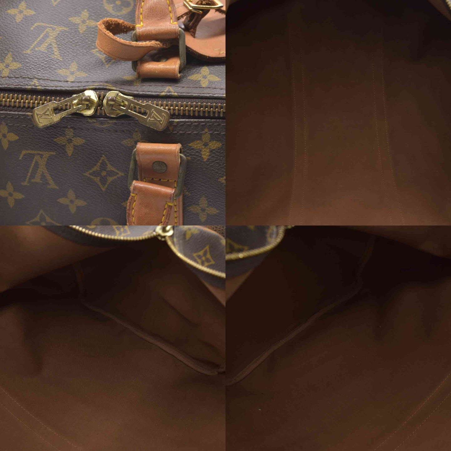 Louis Vuitton Monogram Keepall Bandouliere 60 Boston Bag