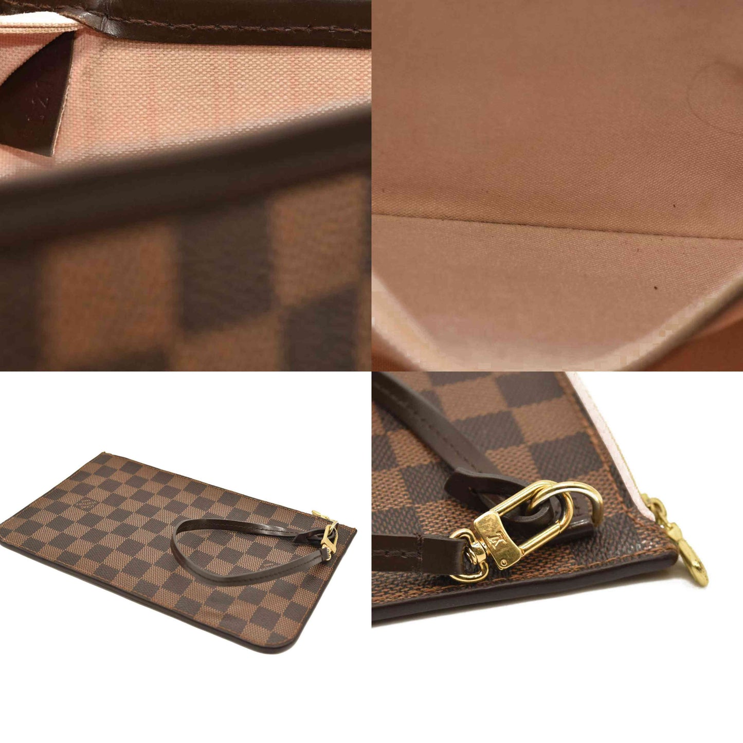 Louis Vuitton  Damier Ebene Neo Neverfull MM Rose Ballerine