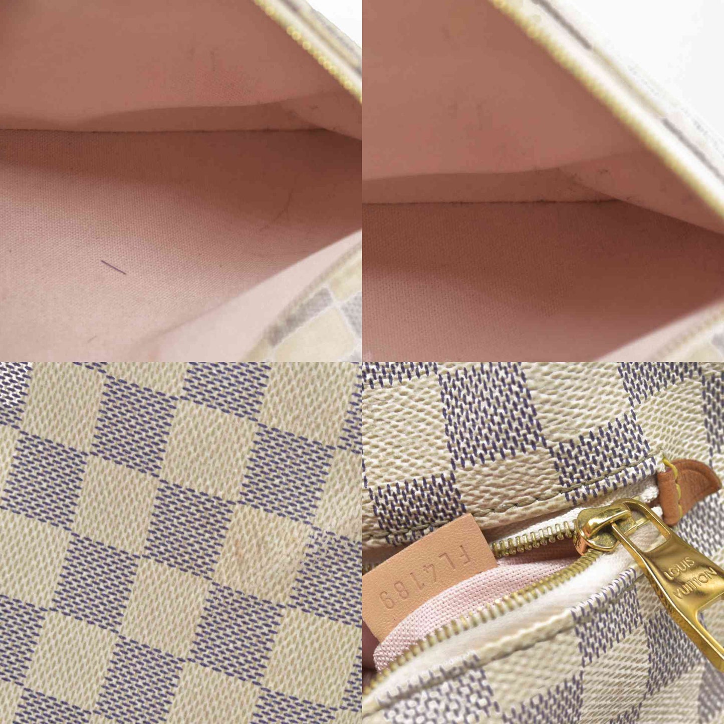 $1620 Louis Vuitton Damier Azur Iena MM FL4189 2019