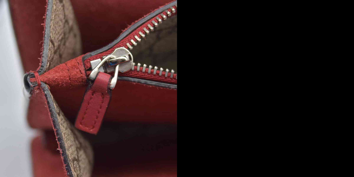 $3350 Gucci GG Supreme Monogram Small Dionysus Shoulder Bag Red