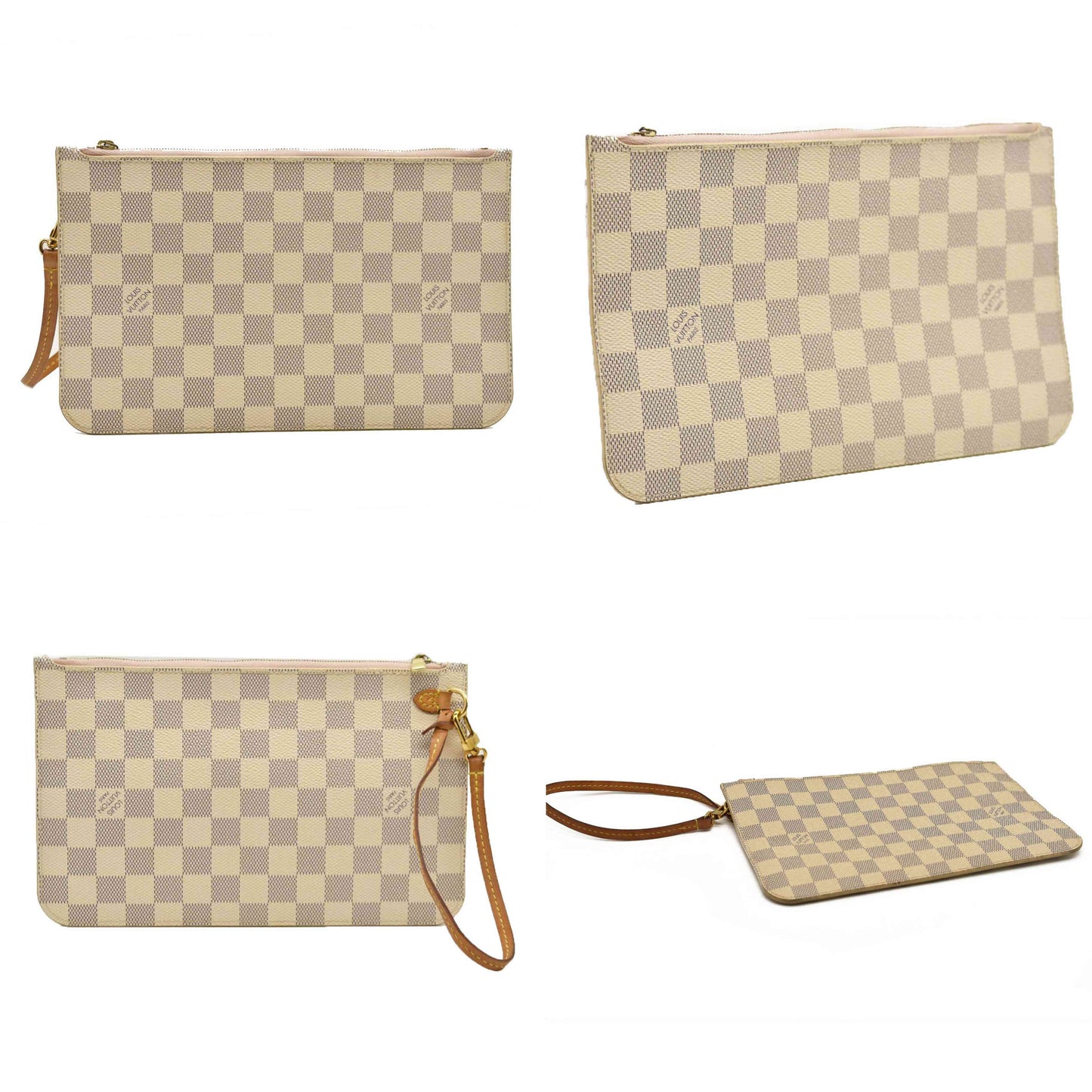 LOUIS VUITTON Damier Azur Neo Neverfull MM Rose Ballerine FL0129