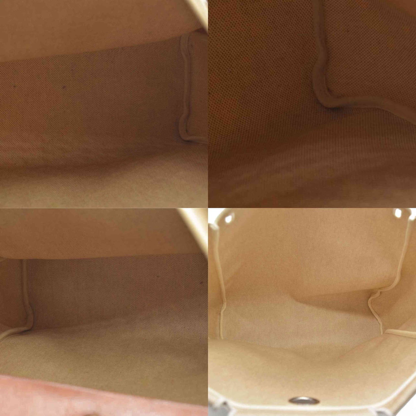 $2750 Hermes  Toile Herbag MM Natural