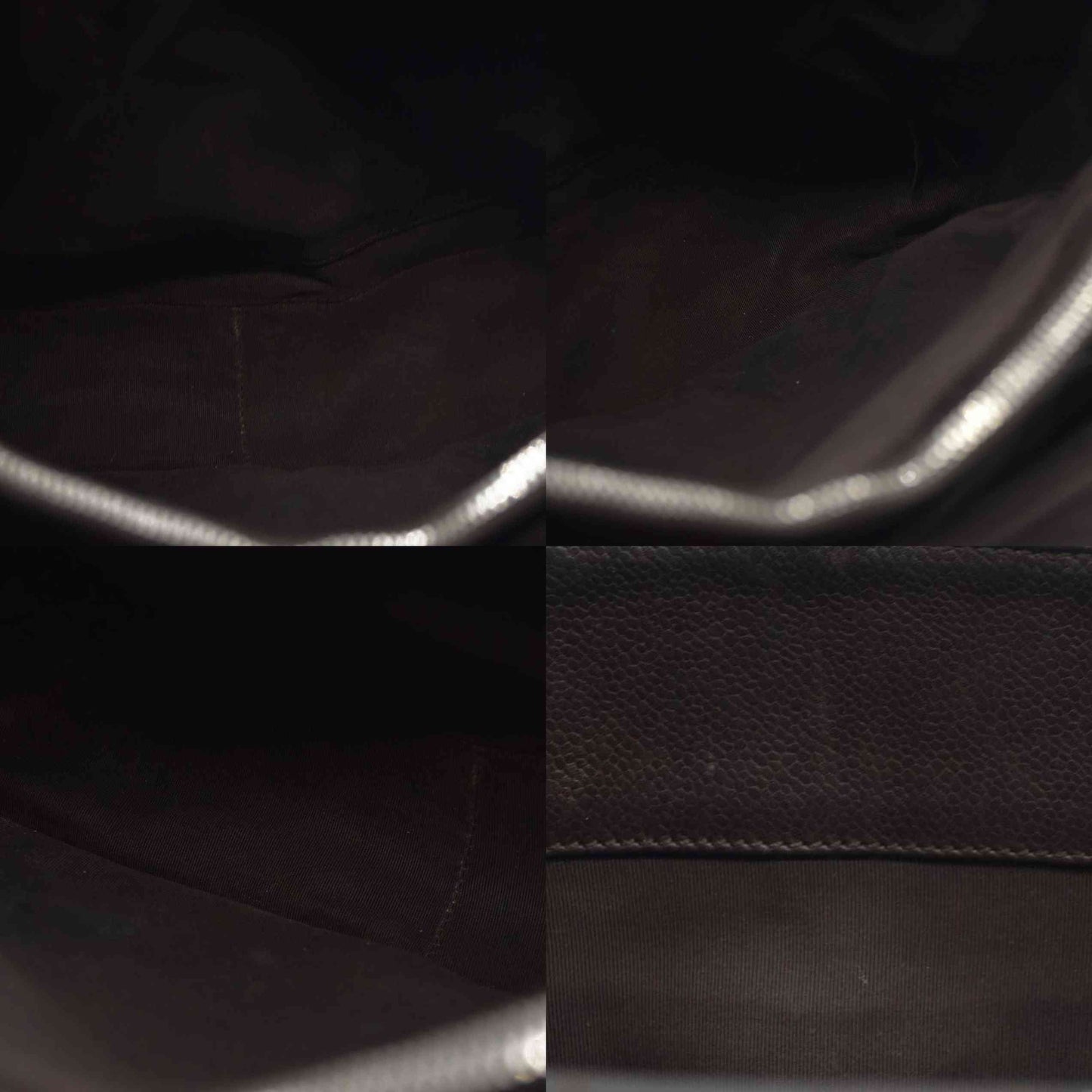 AUCTION $2900 Chanel  Caviar Quilted Grand Shopping Tote GST Brown Silver Hardware 2009